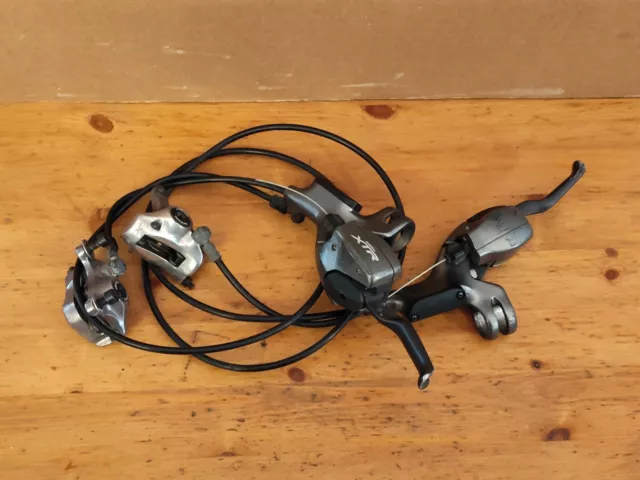 SHIMANO XTR ST M975 Disc Brake Set Dual Control Shifter Brake Levers 3x9 Speed 189.99 PicClick
