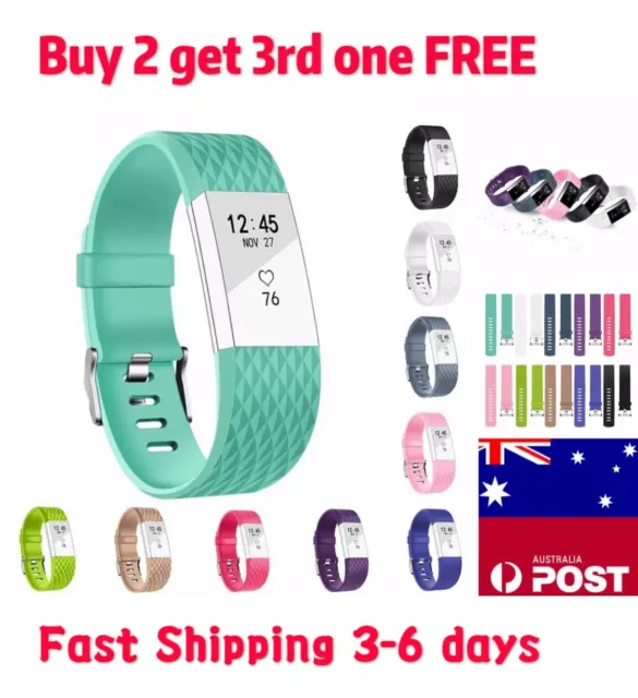 For Fitbit Charge 2 Wristband Silicone Watch Wrist Sports Replacement Band
