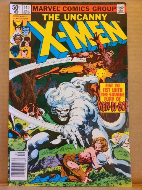 Uncanny X-Men #140 NEWSSTAND KEY Alpha Flight Disbands, Byrne, Marvel 1980