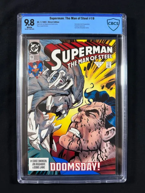 SUPERMAN: THE MAN OF STEEL 19 CBCS 9.8 / Death of Superman Part 6 / Doomsday!!!