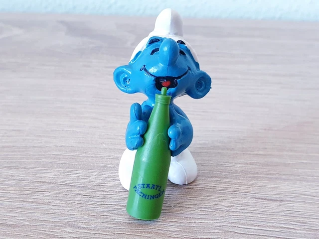 Ancien Schtroumpf Publicitaire Philips – Batterie Smurf – Figurine Schleich Années 80