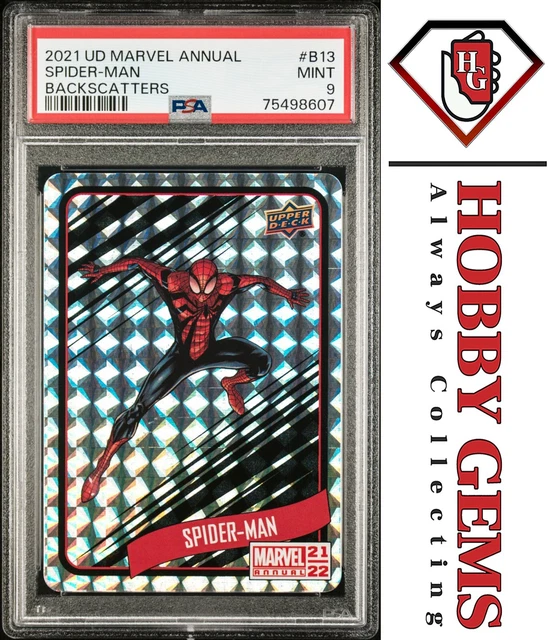 SPIDER-MAN PSA 9 2021-22 Upper Deck Marvel Annual Backscatters #B13
