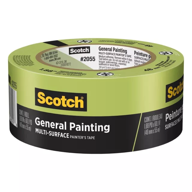 ✅3M Scotch General Painting Masking Tape - Green #2055 - Fast Delivery 🚚💨