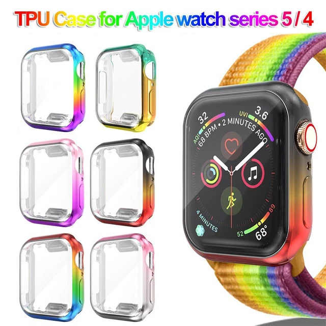 Watch Cover Plating TPU Case iWatch 40mm 44mm For Apple Watch Series 5 4