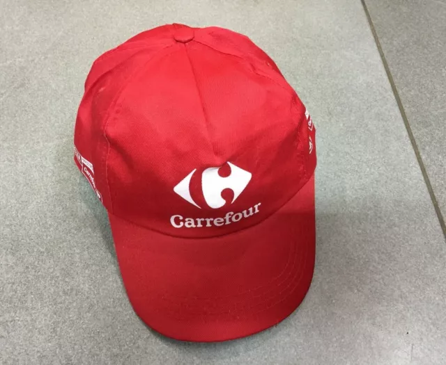 Casquette Cap Reglable Velo Cyclisme Sponsor Carrefour Tour D'espagne La Vuelta