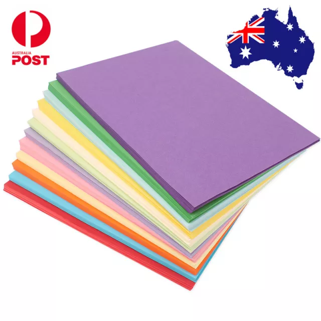 10 x 160gsm A4 Coloured Card Cardboard DIY Craft Paper Making Cardstock Premium