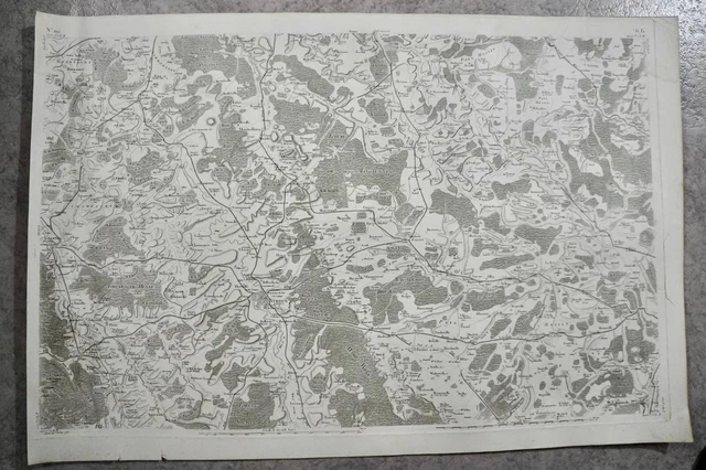 CASSINI CARTE IN PLANO 630mm X 950 mm, 1808, VERDUN BRIEY , n°110, 6L,