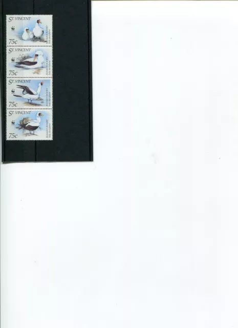 1995 WWF SAINT VINCENT Masked Booby 4V set MNH POST-FREE