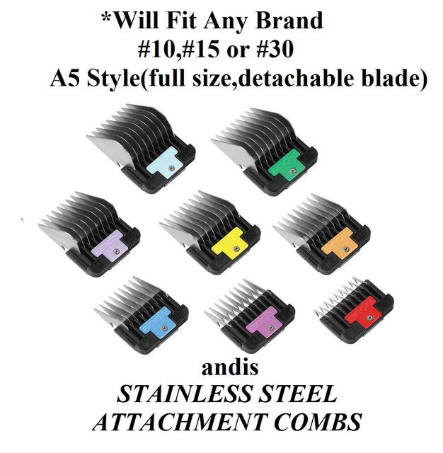 ANDIS STAINLESS STEEL BLADE ATTACHMENT COMB Guide FIT AGC2,PULSE ZR,AGR+ Clipper £9.87 PicClick UK
