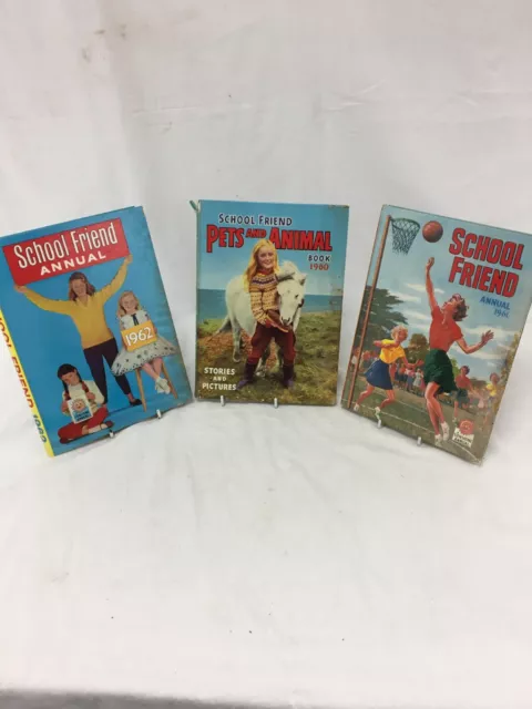 3 x School Friend Annuals 1960/1961/1962