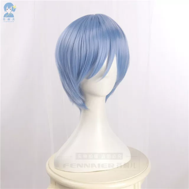 Rei Ayanami Short Light Blue straight new Cosplay Wig Party Wigs washable Party