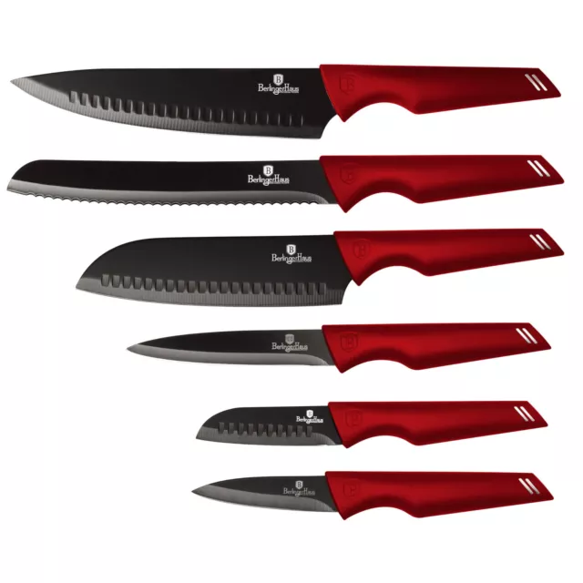 6-tlg Non-stick Messer-Set Messerset Berlinger Haus EMERALD Line BH-2589