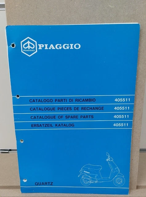 Catalogo Parti Di Ricambio Scooter Piaggio Quartz 50 Originale