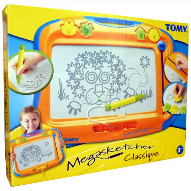 NEW TOMY Megasketcher - Fun Childrens No-Mess Drawing Board with Eraser