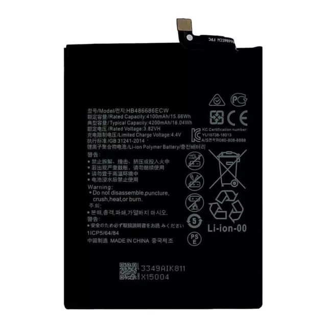 Batterie pour Huawei Y9a / Enjoy 20 Plus (HB486686ECW) 4200mAh