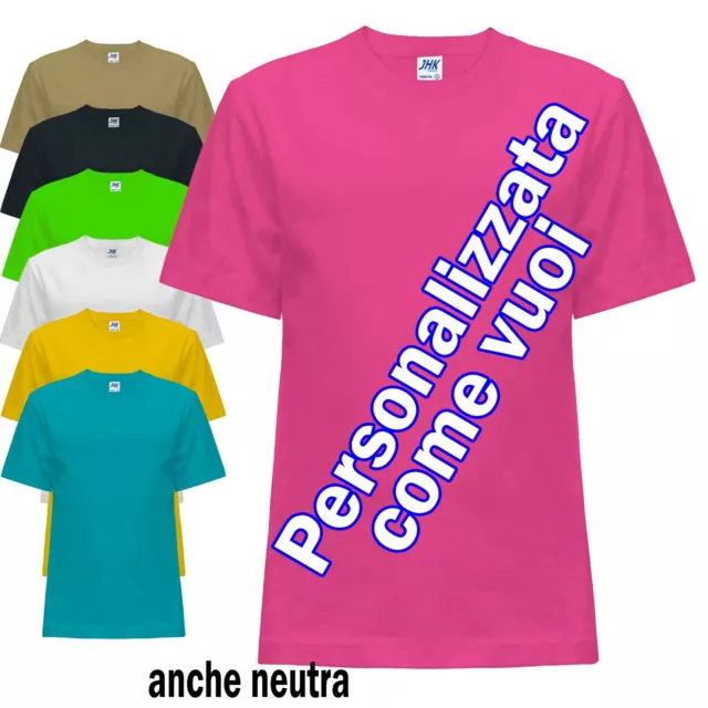 T Shirt Personalizzata Bambino Maglietta Bambina Stampa Diretta Flex Transfer