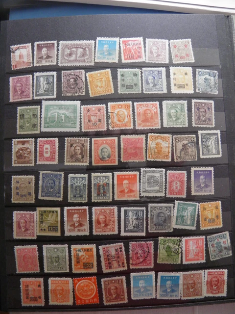 China Junks Sun Yat Sen Manchukuo Flying Geese etc... 62 STAMPS SEE 3 PHOTOS China Junks Sun Yat Sen Manchukuo Flying Geese etc... 62 STAMPS SEE 3 PHOTOS