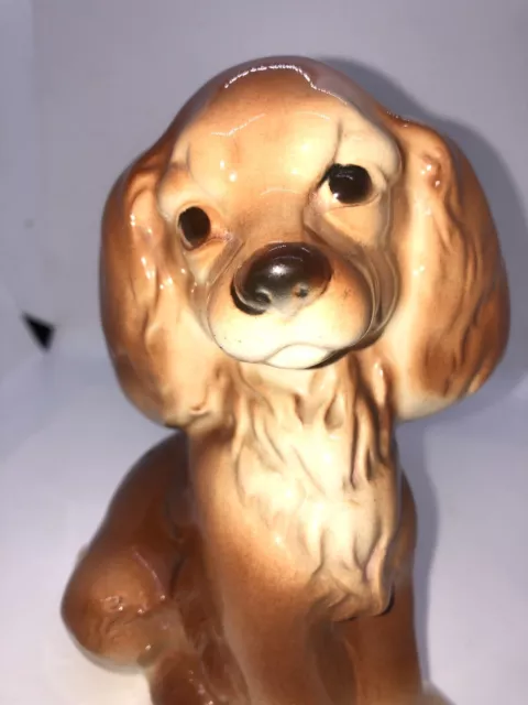 Vintage Snoop Dog Puppy Cocker Spaniel A&G Toys Sitting Plush Stuffed