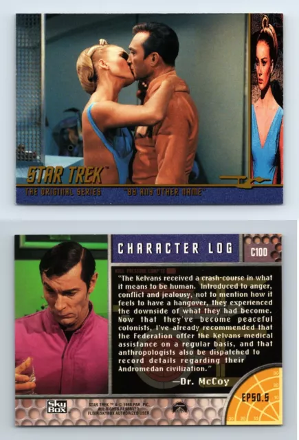 Dr McCoy #C100 Star Trek Original Series 2 Character Logs 1998 Trading Card