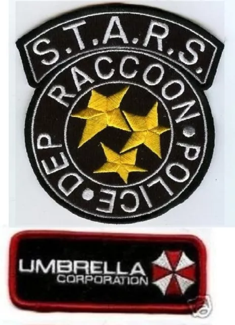 FANCY DRESS HALLOWEEN COSTUME PATCH: Resident Evil STARS UMBRELLA CORP ID TAG d 2