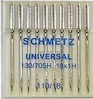 Aguja universal 110/18 Schmetz en paquete de 10