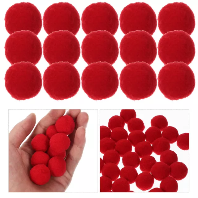 150 PCS Clothes Clothing Pompoms DIY Prop Plush Ball Manual