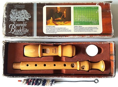 HOHNER HOHNER FLUTE à BEC DOUCE en ERABLE C SOPRAN "ENSEMBLE" N° 9544 GERMANY COMPLET 