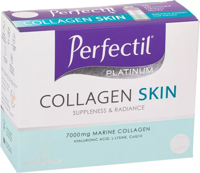 Vitabiotics Perfectil Platinum Kollagen Hautgetränk, 10 x 50 ml