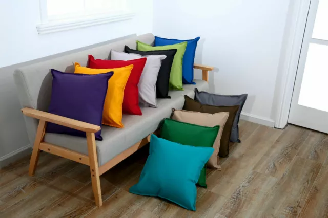 Waterproof Cushion Covers Furniture Indoor Outdoor Garden Seats 18 x 18, 24 x 24