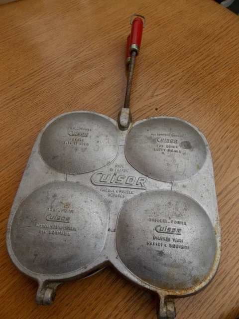 Ancien Appareil à Croque-monsieur L'Étoile – Fonte D'aluminium Vintage