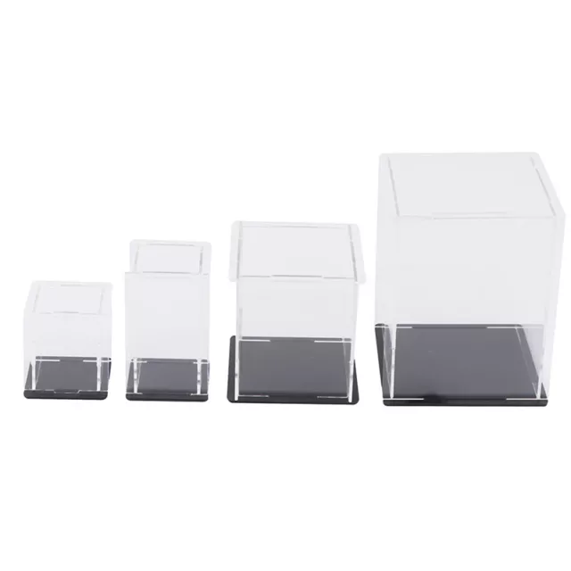 Acrylic Display Case Self-Assembly Clear Cube Box UV Dustproof Toy Protection: