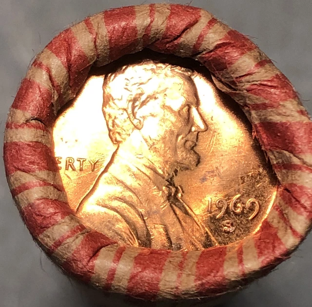1969-S penny roll GEM RED ROLL!!! 1969-S penny roll GEM RED ROLL!!!