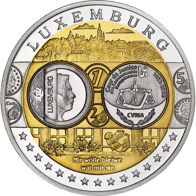 [#1156729] Luxemburg, Medaille, Euro, Europa, Silber, FDC, STGL