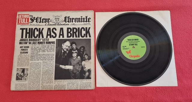 JETHRO TULL☆Thick As A Brick UK Chrysali neuroid.uprrp.edu