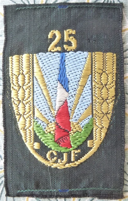 Insigne Tissu Original CJF - Chantiers De La Jeunesse - Groupement 5 Pontgibaud