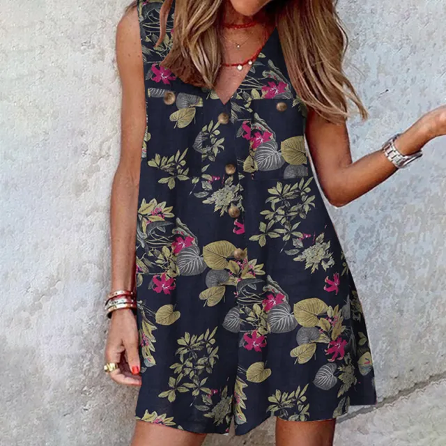 UK Women V Neck Sleeveless Short Jumpsuits Rompers Holiday Beach Short