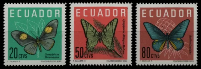 Ecuador 1964 - Mi-Nr. 1140-1142 ** - MNH - Schmetterlinge / Butterflies