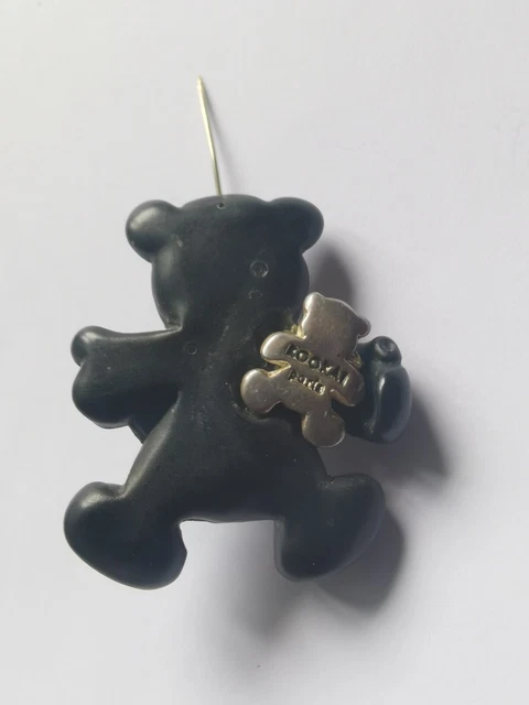 Broche Vintage Baroque Signée Charlie Laure Paris - Métal Argenté, Occasion