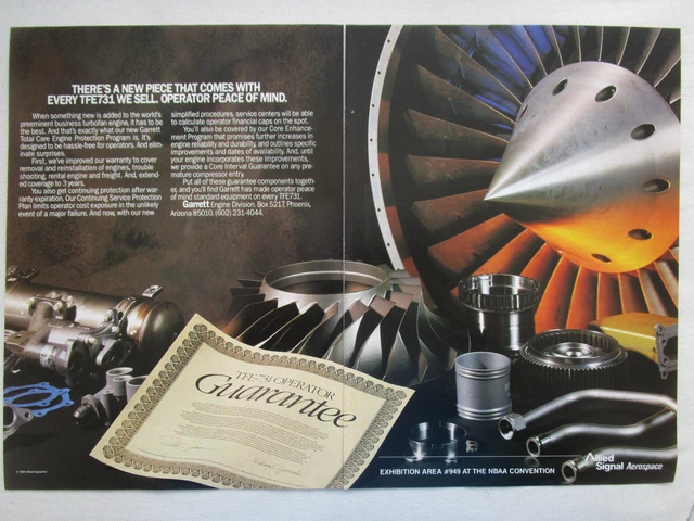 10/1990 PUB ALLIED Signal Aerospace Garrett Tfe 731 Turbofan Engine ...