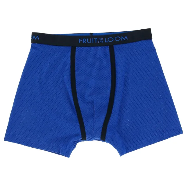 New Fruit of the Loom Boy's Contrast Trim Breathable Micro Mesh Boxer Brief (5