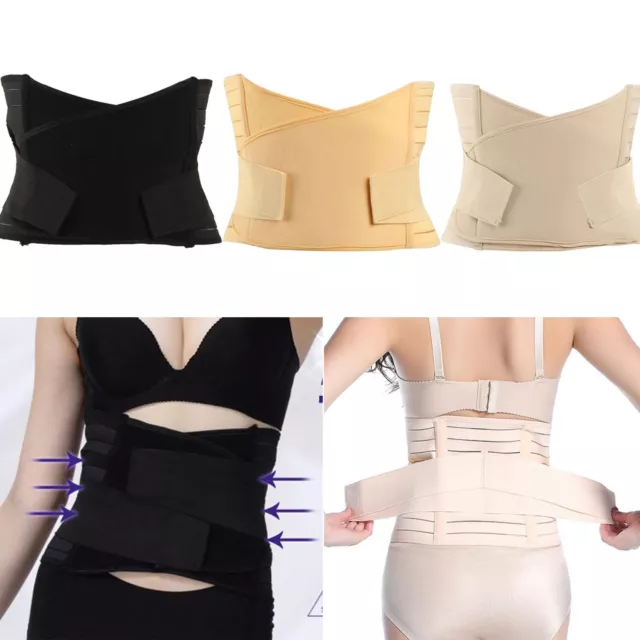 Women Postpartum Girdle Recovery Belly Band Wrap Belt After Birth Body Shaper