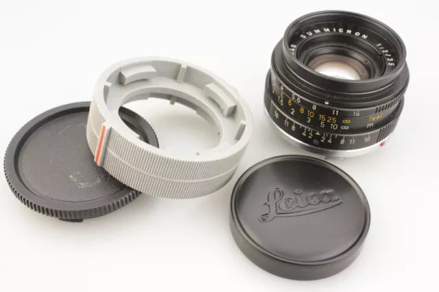 Leitz 35mm f/2 Summicron M V.2 Lens Leica M Mount & Cap