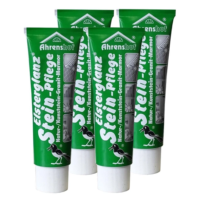 Elsterglanz Stein-Pflege 40ml - Natur-/Kunststein, Granit, Marmor (4er Pack)