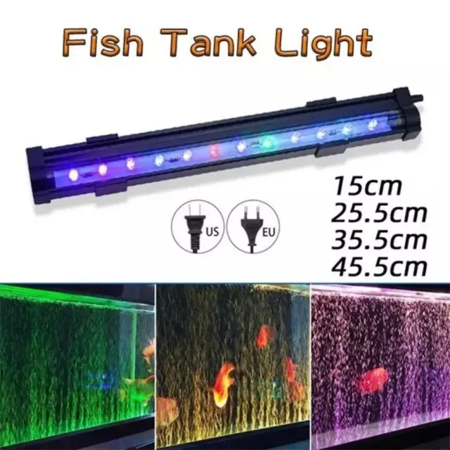 Lampada a LED per acquario Luce colorata che cambia colore Luce a bolle LED Luc%