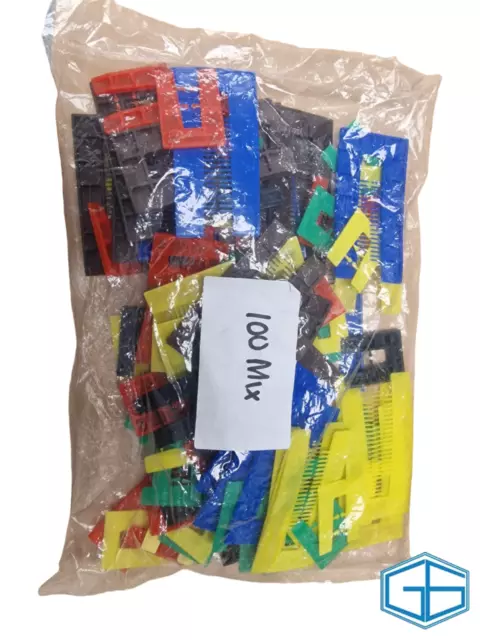 Plastic Packers 100 Pack  Colour Coded Use For Dry Lining Cladding