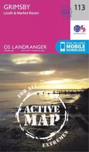 Grimsby, Louth & Market Rasen (Map) OS Landranger Active Map