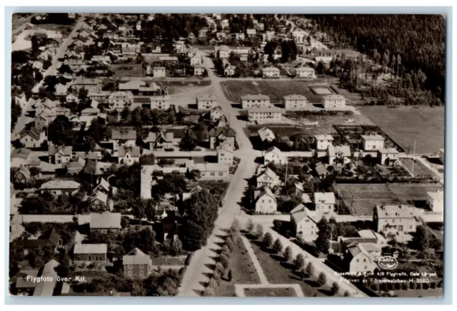 Varmland County Sweden Postcard Aerial View Over Kil c1910 RPPC Photo