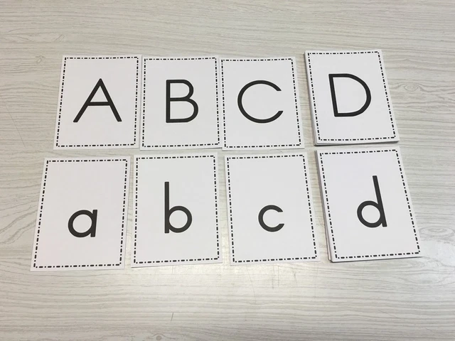 MATCHING UPPER Lower Case Alphabets Set 52 Cards For Learning matching-upper-lower-case-alphabets-set-52-cards-for-learning