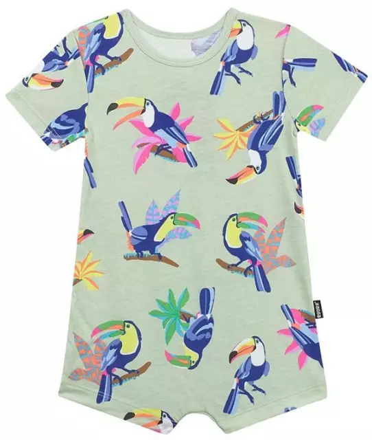 Bonds Baby Stretchies Short Sleeve Chestysuit sizes 000 00 0 Colour Toucan