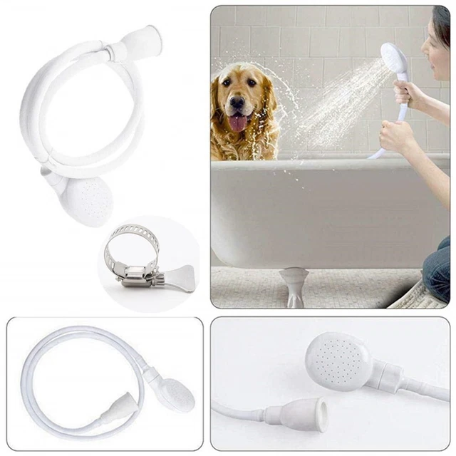 Rallonge De Robinet Multifonction Blanche – Pour Laver Animaux, Cheveux, Vaisselle – Adaptable